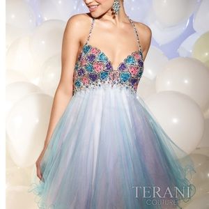Terani Couture Dress Halter Homecoming or Prom